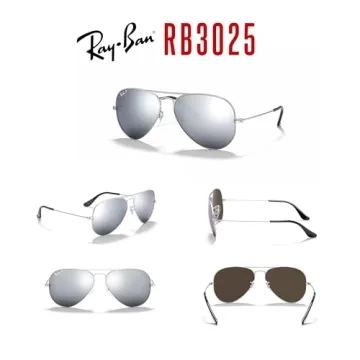 Ray-Ban RB3025 Aviator Sunglasses with iWear Kit