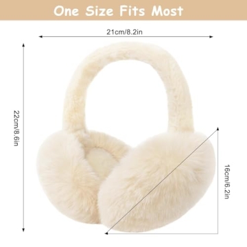 Foldable Winter Faux Furry Ear Muffs for Women