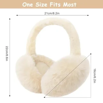 Foldable Winter Faux Furry Ear Muffs for Women