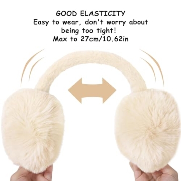 Foldable Winter Faux Furry Ear Muffs for Women