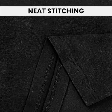 Utopia Wear Men's Turtleneck Slim Fit Lightweight Pullover Top, Small, Black