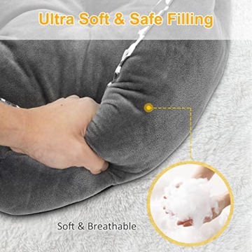 JOYO Cat Bed Indoor Soft Plush Double-Sided 20 inch