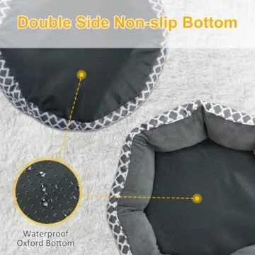 JOYO Cat Bed Indoor Soft Plush Double-Sided 20 inch