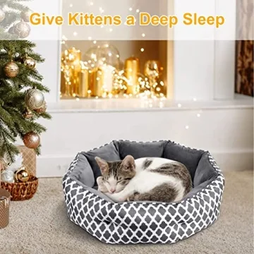 JOYO Cat Bed Indoor Soft Plush Double-Sided 20 inch