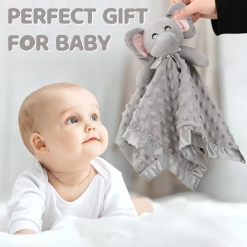Soft Elephant Security Blanket - Perfect Baby Gift