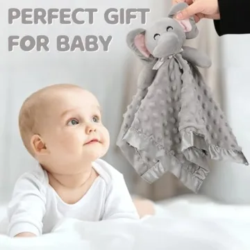 Soft Elephant Security Blanket - Perfect Baby Gift
