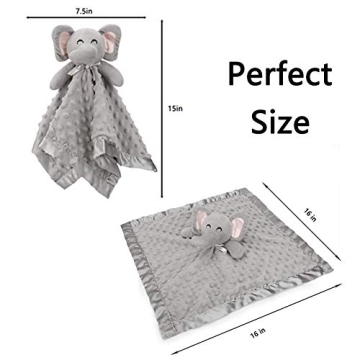 Soft Elephant Security Blanket - Perfect Baby Gift