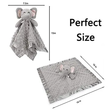 Soft Elephant Security Blanket - Perfect Baby Gift
