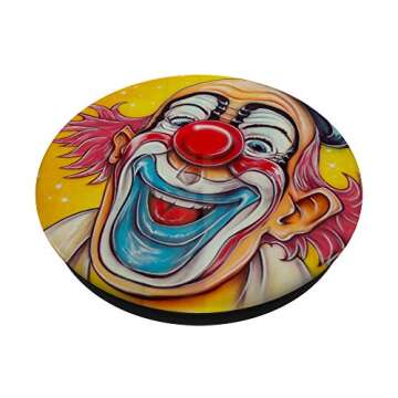Happy Clown Circus Big Red Nose PopSockets PopGrip for Phones & Tablets