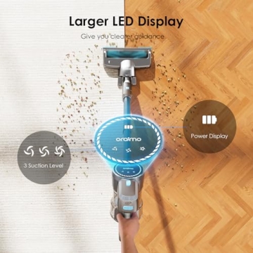 Oraimo Cordless Vacuum Cleaner 24Kpa Suction Lightweight