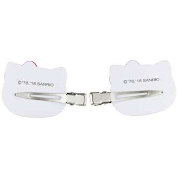Sanrio 813478 Hello Kitty Bangs Clip, Approx. 2.0 x 0.4 x 1.3 inches (5 x 1 x 3.3 cm), Red