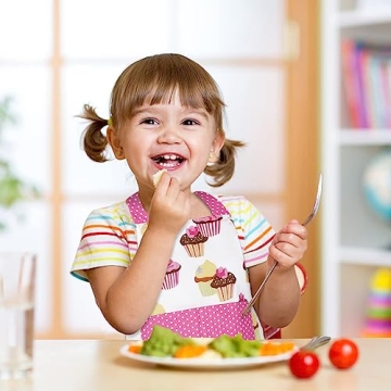 Cute Claswcalor Kids Baking Apron for Girls - Adjustable