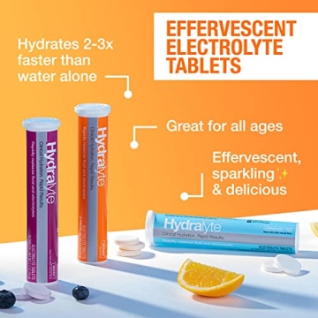 Fast Hydration Low Sugar Electrolyte Tablets Hydralyte