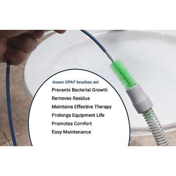 Aveen CPAP Tube and Mask Cleaning Brush, Suitable for All CPAP Hoses and Masks, CPAP Hose Cleaning B...