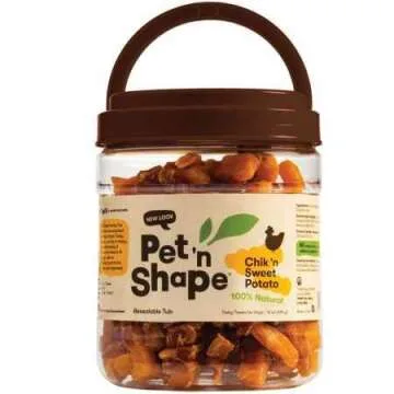 Pet 'n Shape Sweet Potato Chews Jerky Dog Treats - 1 Pound
