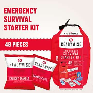 ReadyWise Emergency Survival Starter Kit – Food and First Aid Essentials