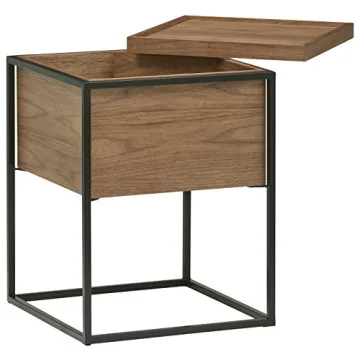 Stylish Rivet Axel Storage Table with No Assembly Required