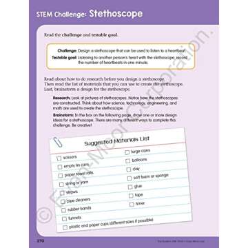 Evan-Moor Top Student, Grade 4 Workbook, 352 pages, Stickers, Poster, Reading, Writing, Spelling, Vocabulary, Phonics, Math, Science, STEM, SEL, Computer Science, Social Studies, Geography, Homeschool