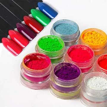 DAGEDA Vibrant 24 Color Pigment Nail Powder Set