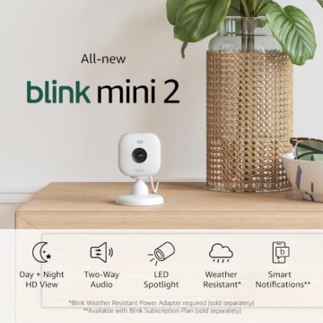 Blink Mini 2 Smart Security Camera with Night Vision