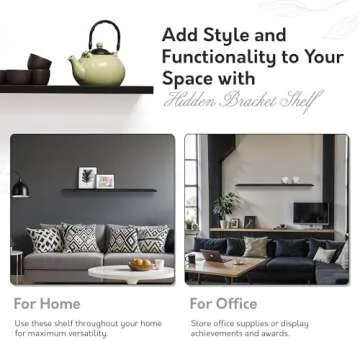 InPlace Slimline Floating Wall Shelf - Stylish Storage Solution