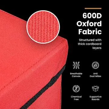 Premium Holiday Cheer Ornament Storage Box for 64 Ornaments