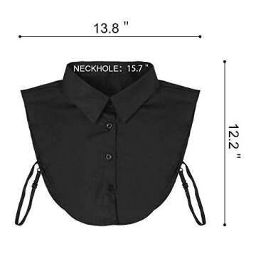 KLOLKUTTA Fake Collar Detachable Collars Blouse Dickey Collar Half Shirts False Collars for Girls an...