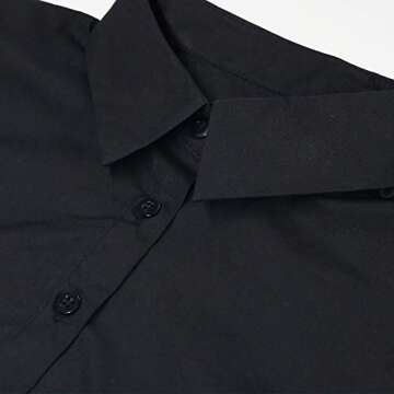 KLOLKUTTA Fake Collar Detachable Collars Blouse Dickey Collar Half Shirts False Collars for Girls and Women Favors, White & Black