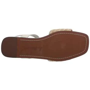 Sam Edelman Ilsie Flat Sandal Modern Ivory/Dark Natural 8 Medium