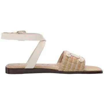 Sam Edelman Ilsie Flat Sandal Modern Ivory/Dark Natural 8 Medium