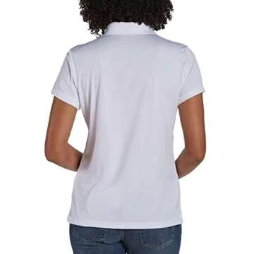 Hanes Sport Women's Cool DRI Performance Polo,White,Small