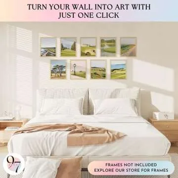 97 Decor Masters Golf Wall Art - Golf Posters, Sawgrass Golf Art Pictures, Augusta National Golf Course Prints, Golf Landscape Photos for Bedroom Decoration (8x10 UNFRAMED)