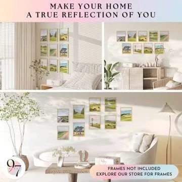 97 Decor Masters Golf Wall Art - Golf Posters, Sawgrass Golf Art Pictures, Augusta National Golf Course Prints, Golf Landscape Photos for Bedroom Decoration (8x10 UNFRAMED)