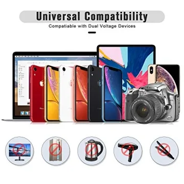 Justcool World Travel Adapter with USB Ports for Global Use