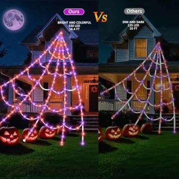 Halloween Spider Web Lights 550 LED 16.4FT Decor