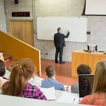 Ivation Huge Large Big Oversized Digital LED Clock - Shelf or Wall Mount (24 Inch - Red) | 6-Level Brightness, Mounting Holes & Hardware