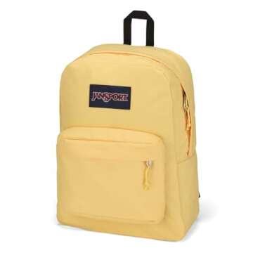 JanSport SuperBreak Backpack - Durable, Lightweight Premium Backpack - Sun Shimmer