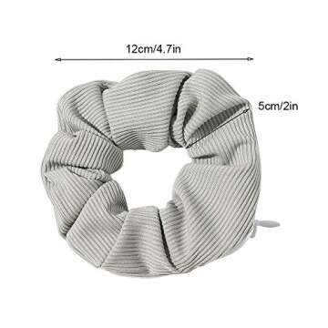 Stylish Pocket Scrunchies with Hidden Zipper for Convenience