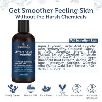 Era Organics Aftershave Serum for Men - Smooth Skin Solution