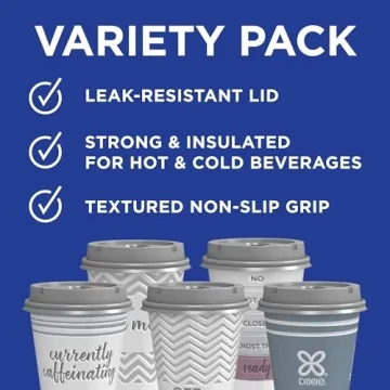 Dixie To Go Coffee Cups with Lids - Perfect for Hot Drinks