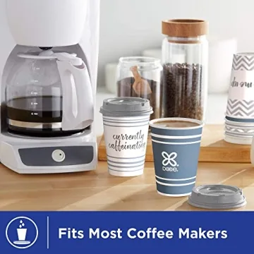 Dixie To Go Coffee Cups with Lids - Perfect for Hot Drinks