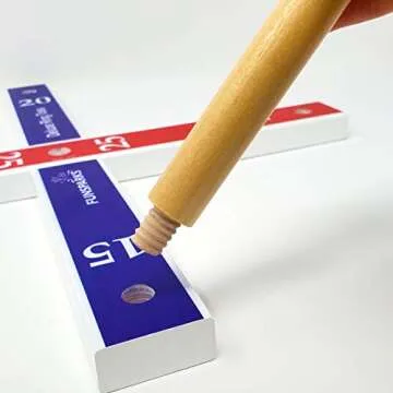 Ring Toss Game for Kids, Fun Ring Tossing Outdoor Game Set Carnival Games Set Indoor & Outdoor Game for Family and Friends with 16 Rings (8 Rope Rings, 8 Plastic Rings)