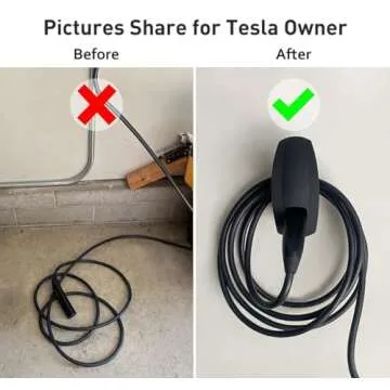 TAPTES Tesla Charger Wall Holder for Model 3, Y, S, X