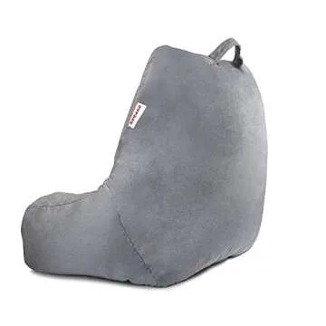 ZIRAKI Large Reading Pillow & TV Relax Sitting Pillow - Back Rest with Arms - Shredded Foam, Perfect for Adults, Teens, and Kids - for Back, Pregnancy Lumbar, Head Neck Coccyx Support, Plush Cushion