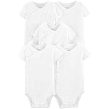 Simple Joys by Carter's Baby 5-Pack Short Sleeve Side Snap Bodysuit