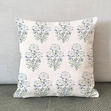 MangGou Mughal Flower Pillow Case Elegant Home Decor