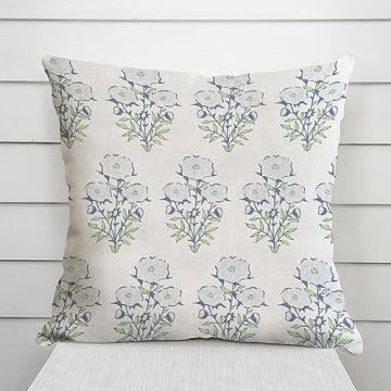 MangGou Mughal Flower Pillow Case Elegant Home Decor