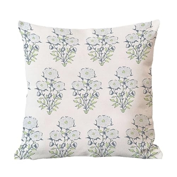 MangGou Mughal Flower Pillow Case Elegant Home Decor