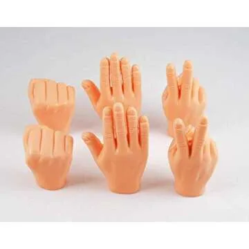 Tiny Finger Hands 6 Pack - Perfect for Fun Games