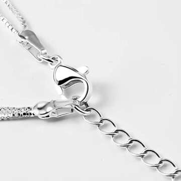 VGWON Silver 925 Charm Link Bracelet with Stars and Beads for Women Charm Chain 2 in 1 Bracelet Gift for Teen Girls - Adjustable Length (Polished)